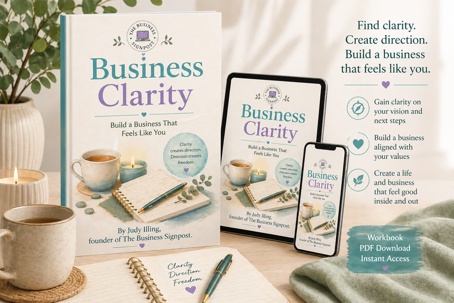 Business Clarity workbook by Judy Illing – digital download