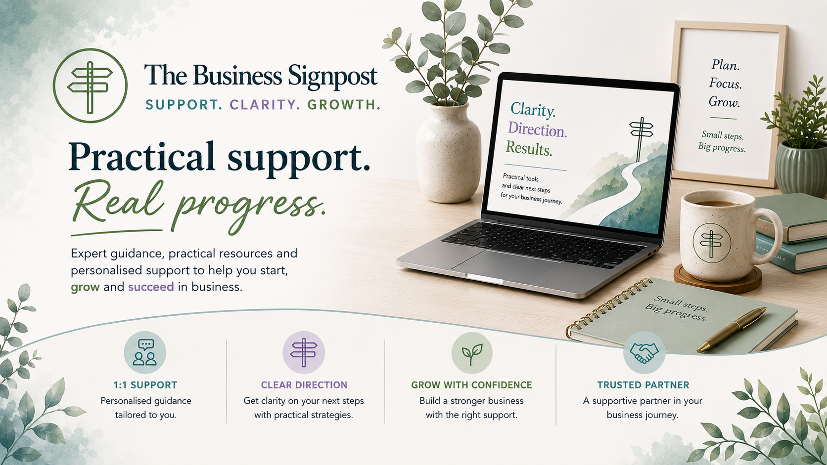 The Business Signpost, practical support
